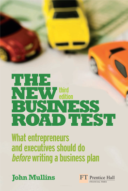 THE NEW BUSINESS ROAD TEST ‘A Great Read for Entrepreneurs