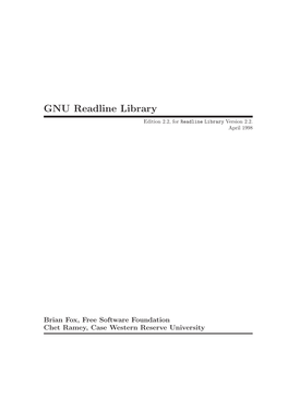 GNU Readline Library