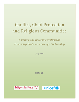 Conflict, Child Protection and Religious Communities