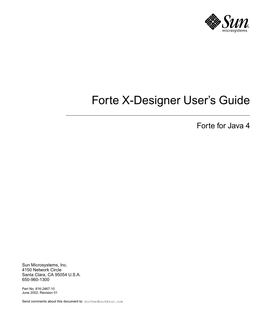 Forte X-Designer User's Guide