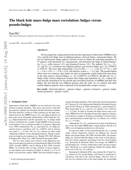 The Black Hole Mass–Bulge Mass Correlation: Bulges Versus Pseudo-Bulges