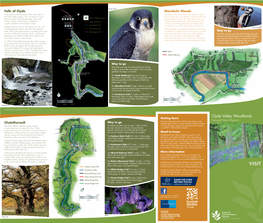 Clyde Valley Woodlands Getting There the Best Parking Places for Each Site Are Shown on the National Nature Reserve Chatelherault Way to Go Detailed Maps