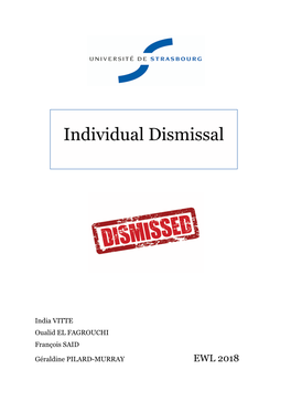 Individual Dismissal