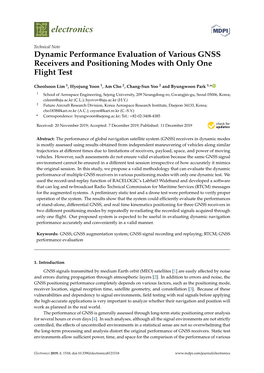 Dynamic Performance Evaluation of Various GNSS Receivers and Positioning Modes with Only One Flight Test