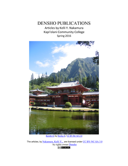 DENSHO PUBLICATIONS Articles by Kelli Y