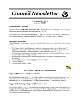 Council Newsletter