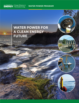 Water Power for a Clean Energy Future