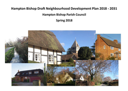 Hampton Bishop Draft Neighbourhood Development Plan 2018 - 2031 (Spring 2018)