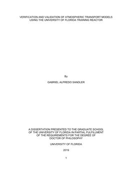 University of Florida Thesis Or Dissertation Formatting