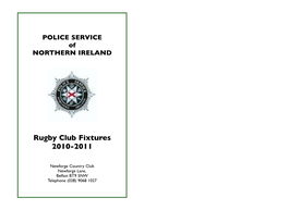 Psni Rugby 04/05