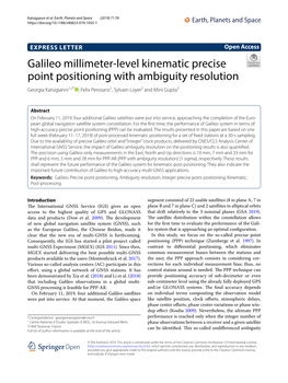 Galileo Millimeter-Level Kinematic Precise Point Positioning With