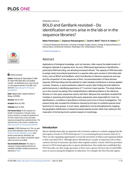 Do Identification Errors Arise in the Lab Or in the Sequence Libraries?