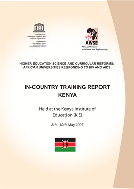 In-Country Training Report Kenya