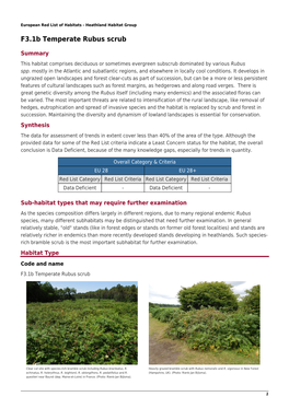 F3.1B Temperate Rubus Scrub