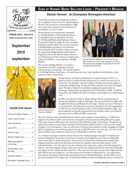 The Flyer – 2015 September