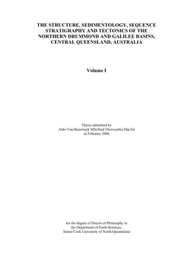 The Structure, Sedimentology, Sequence Stratigraphy and Tectonics of the Northern Drummond and Galilee Basins, Central Queensland, Australia