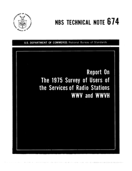 Nbs Technical Note 674 National Bureau of Standards