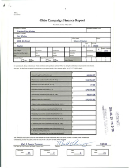 Ohio Campaign Finance Report <