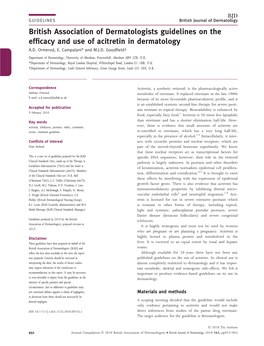 Acitretin in Dermatology A.D