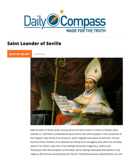 Saint Leander of Seville