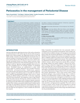 Perioceutics in the Management of Periodontal Disease