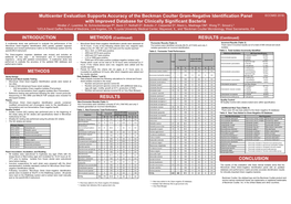 Multicenter Evaluation Supports Accuracy of the Beckman Coulter