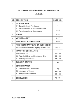 Determination on Amazulu Paramountcy