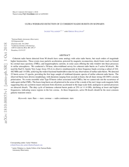 Ultra-Wideband Detection of 22 Coherent Radio Bursts on M Dwarfs