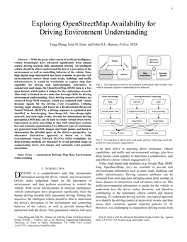 Exploring Openstreetmap Availability for Driving Environment Understanding