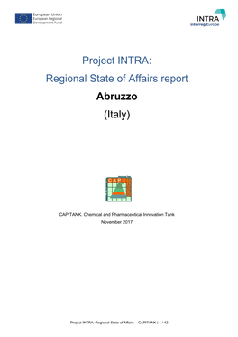 Project INTRA: Regional State of Affairs Report Abruzzo (Italy)