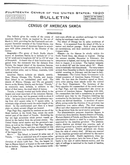 Census of American Samoa