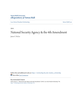 National Security Agency & the 4Th Amendment