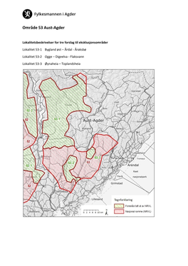 Område 53 Aust-Agder