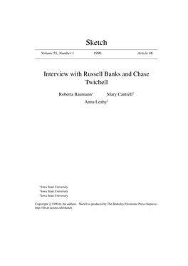 Interview with Russell Banks and Chase Twichell