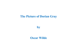 The Picture of Dorian Gray by Oscar Wilde