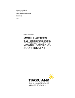 Mobiililaitteen Tallennusmuistin Laajentaminen Ja Suorituskyky