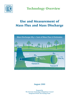 Use and Measurement of Mass Flux and Mass Discharge