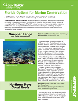 Florida Options for Marine Conservation