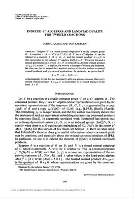 Induced C* -Algebras and Landstad Duality for Twisted Coactions