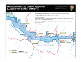 Morrow Point and Crystal Reservoirs Backcountry/Boat-In Campsites