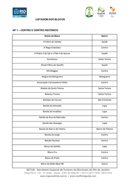 Carta Circular Nº 003/2011/SETUR-RIOTUR