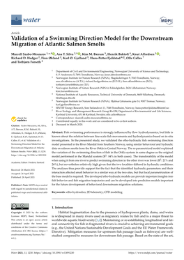 Validation of a Swimming Direction Model for the Downstream Migration of Atlantic Salmon Smolts