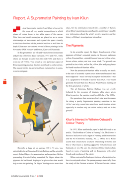 Erhard Jägers & Patricia Railing, Report. a Suprematist Painting By