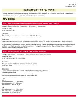 Mcafee Foundstone Fsl Update