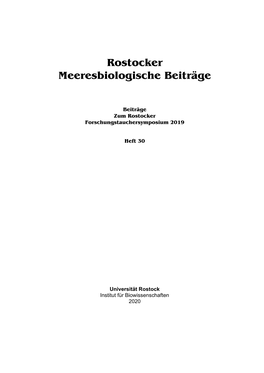 Rostocker Meeresbiologische Beiträge