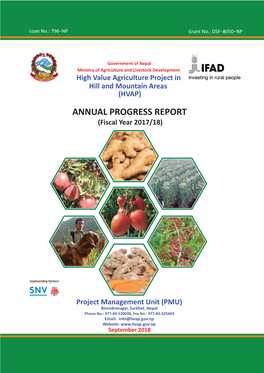 ANNUAL PROGRESS REPORT (Fiscal Year 2017/18)