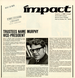 TRUSTEES NAME MURPHY VICE-PRESIDENT Arthur T