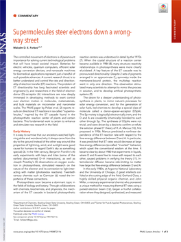 Supermolecules Steer Electrons Down a Wrong-Way Street