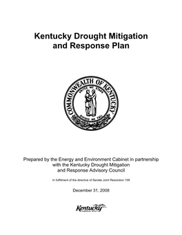 Kentucky Drought Mitigation and Response Plan