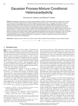 Gaussian Process-Mixture Conditional Heteroscedasticity